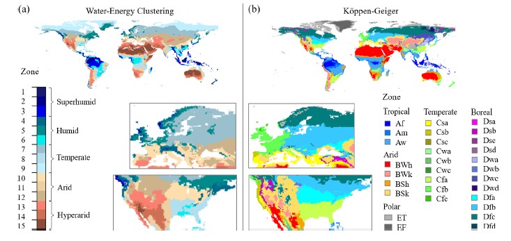 Coherence of global hydroclimate zones